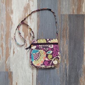Vera Bradley Little Hipster Crossbody Purse In Plum Crazy